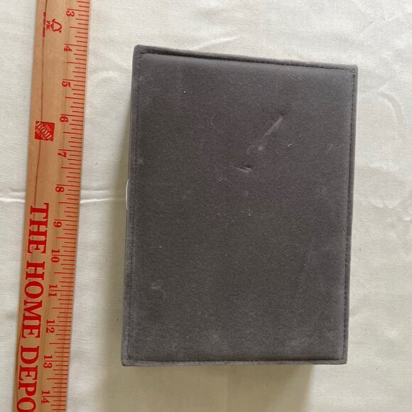NWT Gray Jewelry Box with Padded Lid from At Home Perfect for Dorm Life - Picture 3 of 5